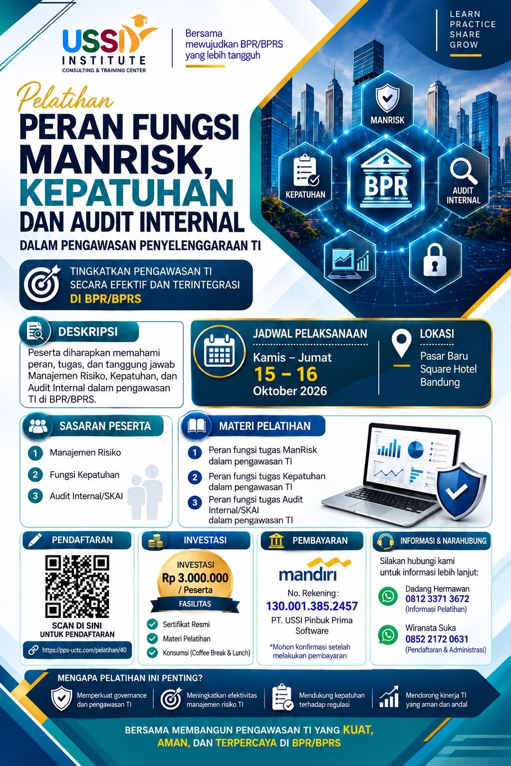 PERAN FUNGSI MANRISK KEPATUHAN & AUDIT INTERNAL DALAM PENGAWASAN PENYELENGGARAAN TI